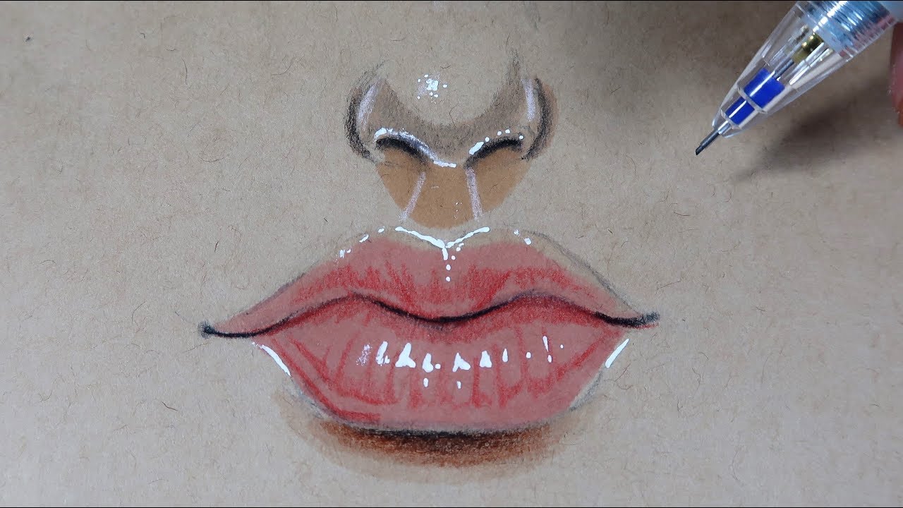 ⁣Comment dessiner une bouche réaliste rapidement [Tutoriel]