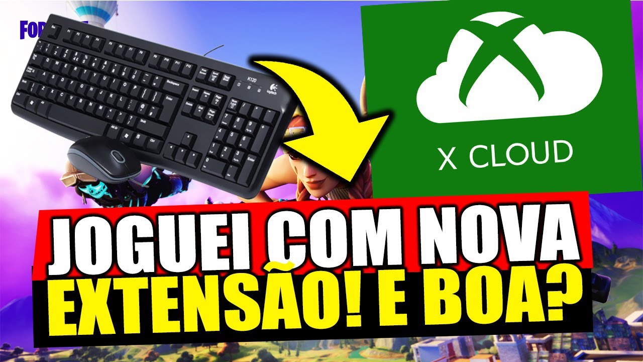 Gameplay de Fortnite Com Teclado e Mouse no Xcloud (Xbox Cloud Gaming  Extensão) 