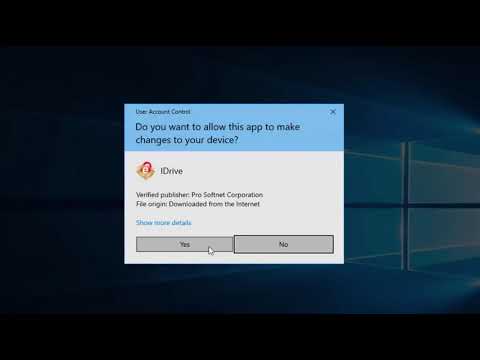 how to install idrive in windows 10