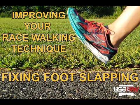 Improving Your Race Walking Technique - Fixing Foot Slapping