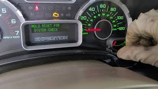 07-14 Expedition oil reset, without buttons on dash.