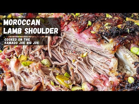 Moroccan Lamb Shoulder | Slow Cooked Lamb On The Kamado Joe
