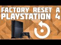 How to Factory Reset a PS4!