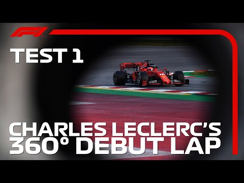 charles-leclerc's-debut-in-his-ferrari-(360-video)-|-f1-testing-2019