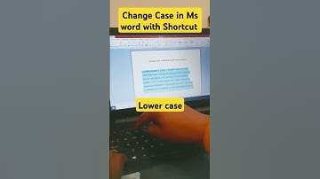 Change Case in MS-Word with Shortcut keys #shorts #msword