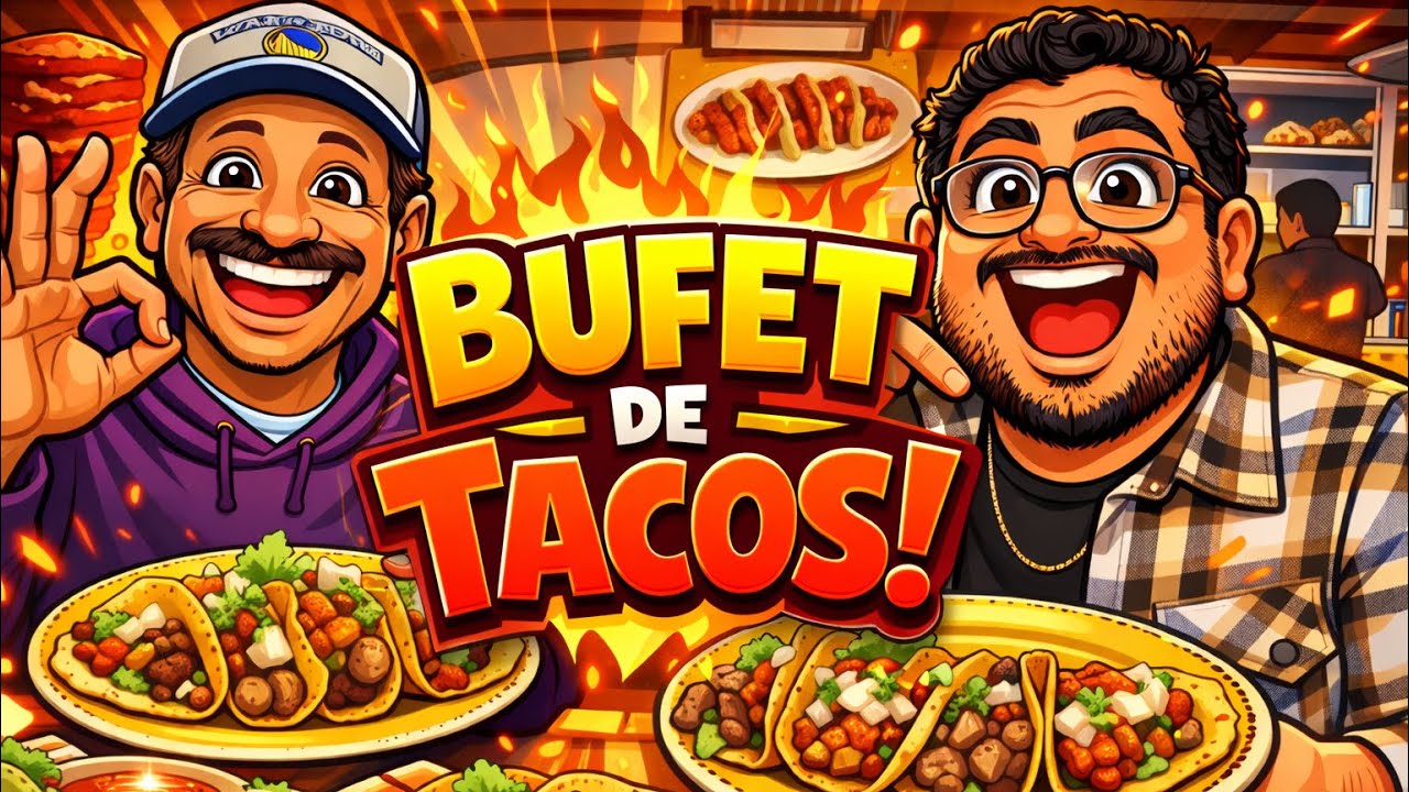 VALE LA PENA ESTE BUFET DE TACOS?😱 COMÍMOS TODO LO QUE PUDIMOS🔥