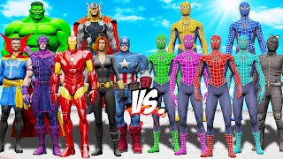 The Avengers Comic Vs Team Spider-Man Color - Epic Superheroes War