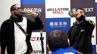 【RIZIN.40】パトリシオ・ピットブル、AJ・マッキーと勝利の乾杯！『RIZIN vs BELLATOR全面対抗戦』試合後インタビュー
