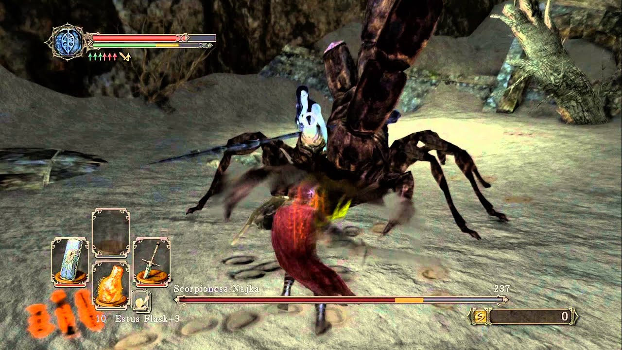 Dark Souls 2 Shaded Ruins Boss Scorpioness Najka