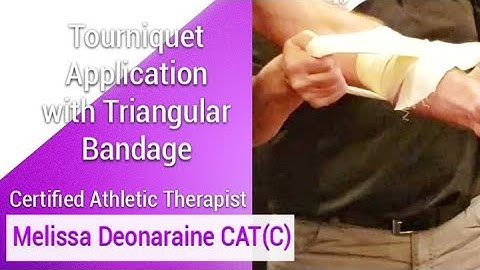 Tourniquet Application - Triangular Bandage