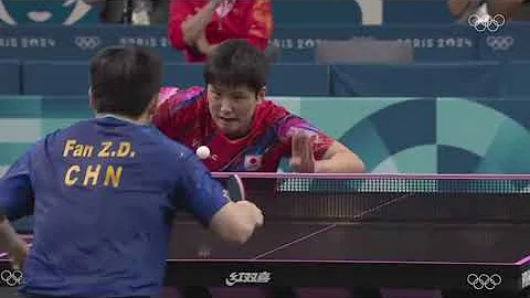 Paris 2024 Olympic men's singles quarterfinal between Fan Zhendong and Tomokazu Harimoto