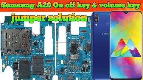 Samsung A20 On off key & volume key not working problem jumper solution|#thesoilboy