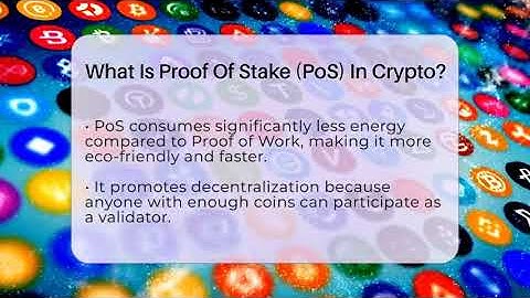 What Is Proof Of Stake (PoS) In Crypto? - CryptoBasics360.com