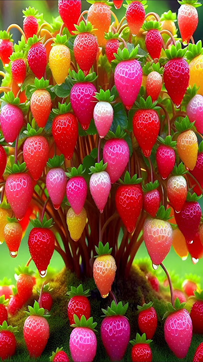 easy and fast techniques for propagating and growing strawberry trees #garden #fruit