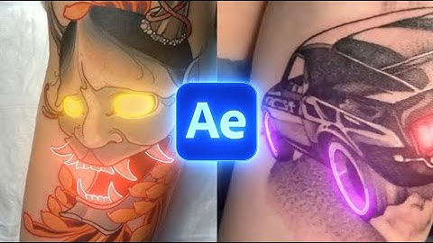 Animate Neon Glowing Tattoo - After Effects Tutorial