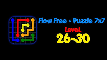 Flow Free - Puzzle 7x7 Level 26-30
