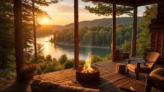 The Perfect Summer Morning | Lakeside Porch, Birds Nature & Gentle Water Sounds