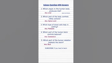 Science Quiz With Answers | Learn Fast |GeniusMinds #shorts #youtubeshorts #quiz #sciencequiz