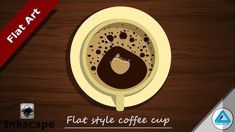Flat design | vector coffee cup | inkscape | Hindi tutorial