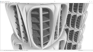 3d modeling Concept 1806 The Square to Circle Tower by AGR Studio using Sketchup