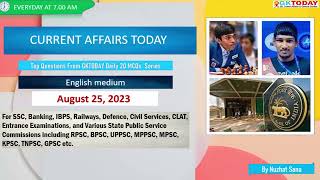 August 25,  2023 Current Affairs in English by GKToday screenshot 2