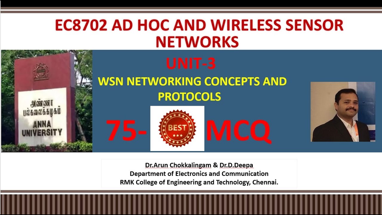 EC8702 AD HOC AND WIRELESS SENSOR NETWORKSUNIT3MCQ YouTube