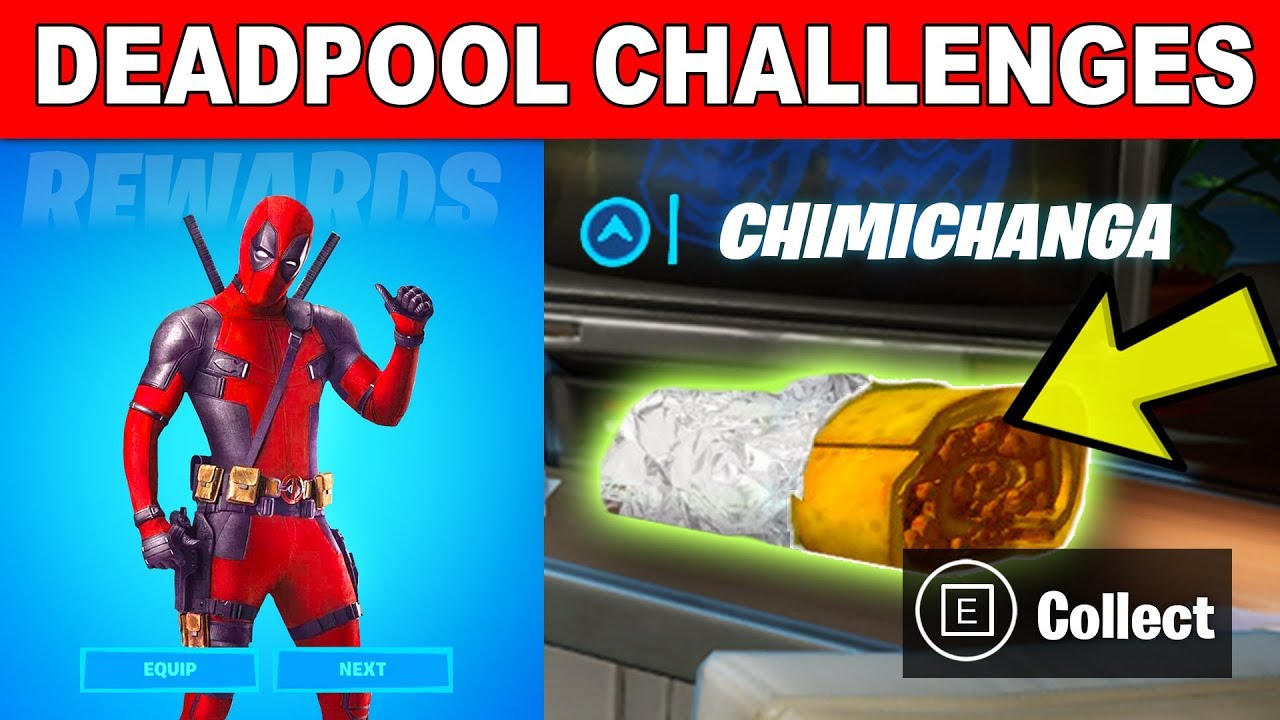 Fortnite Deadpool week 2 challenge - Where to find chimichangas around HQ, Gaming, Entertainment