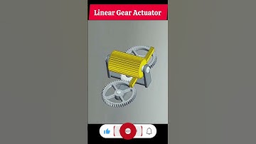 Linear Gear Actuator | Genius Engineering innovation #shorts