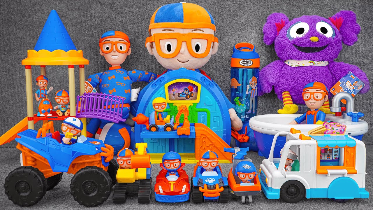 63 Minutes Satisfying with Unboxing Cute Blippi Dinosaur Park Toys Collection ASMR | Review Toys