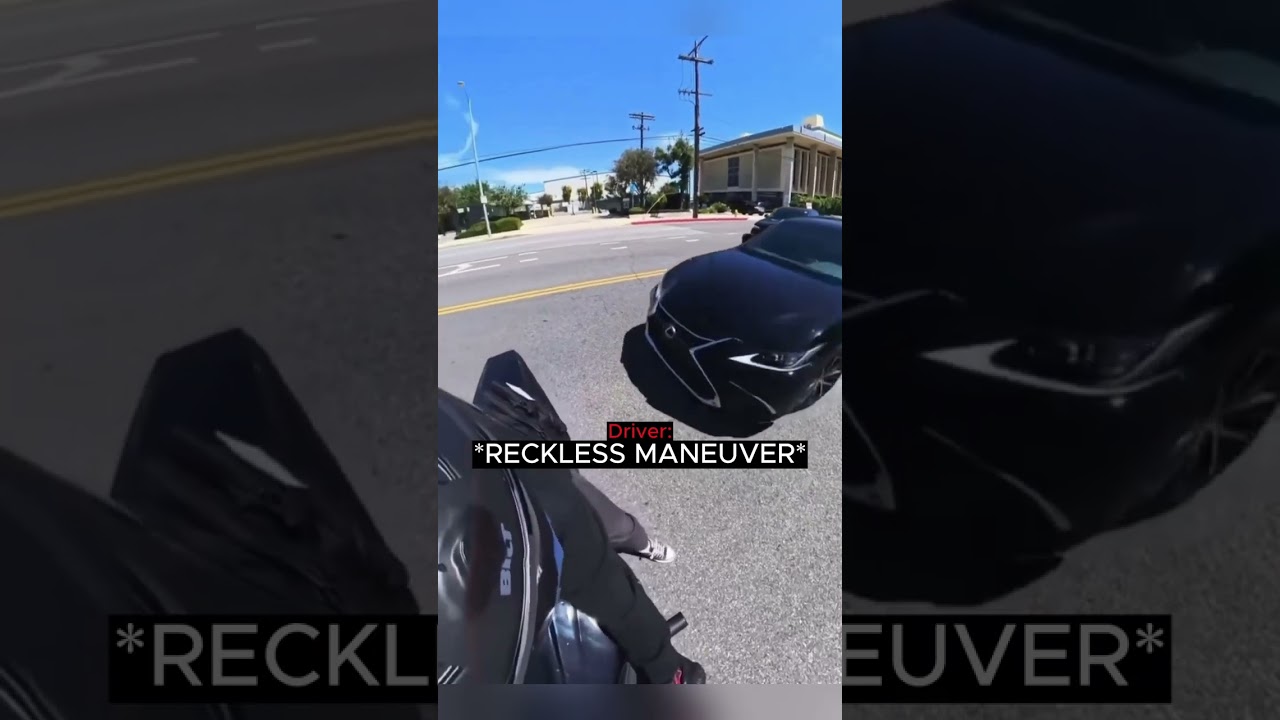 Biker Gets Taken Out by an Illegal Maneuver…
