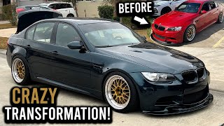 Wrapping my BMW E90 M3 in dark green!