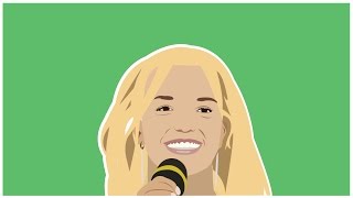 Day 5 - Britney Spears Celebrity Art Illustration, Flat 2D Design, Vector - Free Shout out