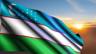 quyosh chiqishi O'zbekiston bayrog'i Özbekistan bayrağı