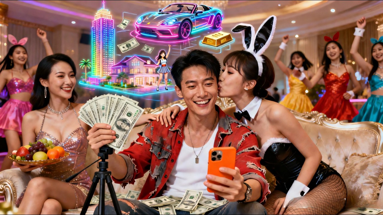 Jovem pobre possui sistema poderoso e ganha bilhões com livestreams