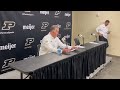 Xavier Post Game: Head Coach Matt Painter