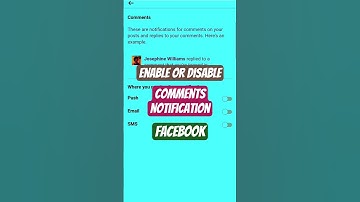 How to enable or disable comments notification on Facebook? #shortsfeed #trending #ytshorts