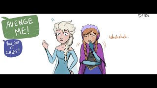 Hiccup Jack Frost Anna Elsa Fan Comic AI Dub