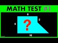 MATH TEST #1 - 10 Math Problem Solving Questions and Answers