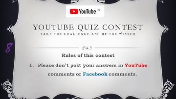 YouTube Quiz Contest Intro
