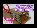 Como hacer elevador hidraulico con materiales caseros🙉