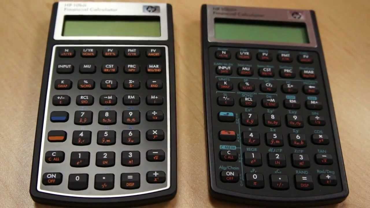 Comparison Of Hp 10bii Calculator With New Model 10bii Youtube