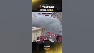 TRY STEALS THE ROUND WITH A 1v2 CLUTCH #starladder #cs #кс #csgo