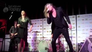 Halestorm w/ Sebastian Bach - &quot;Slave to the Grind&quot; - LIVE @ Golden Gods Press Conference