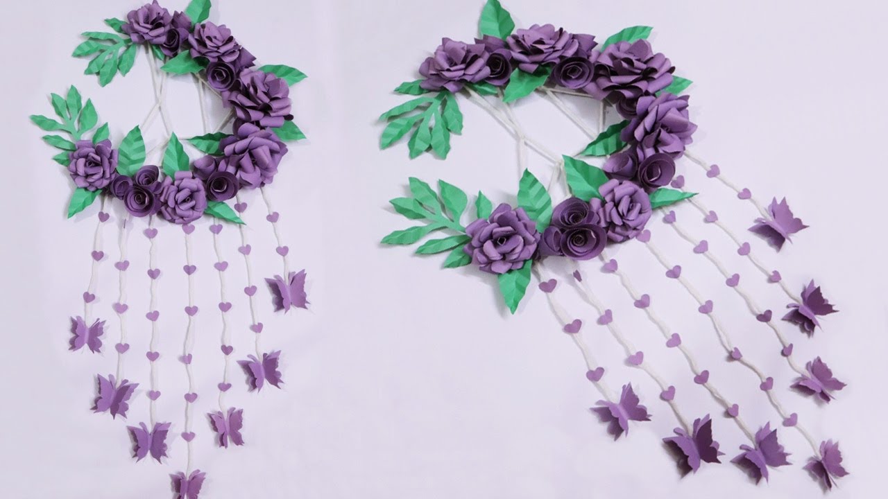 Easy Paper Wall Hanging Ideas wall hanging paper flowers wall