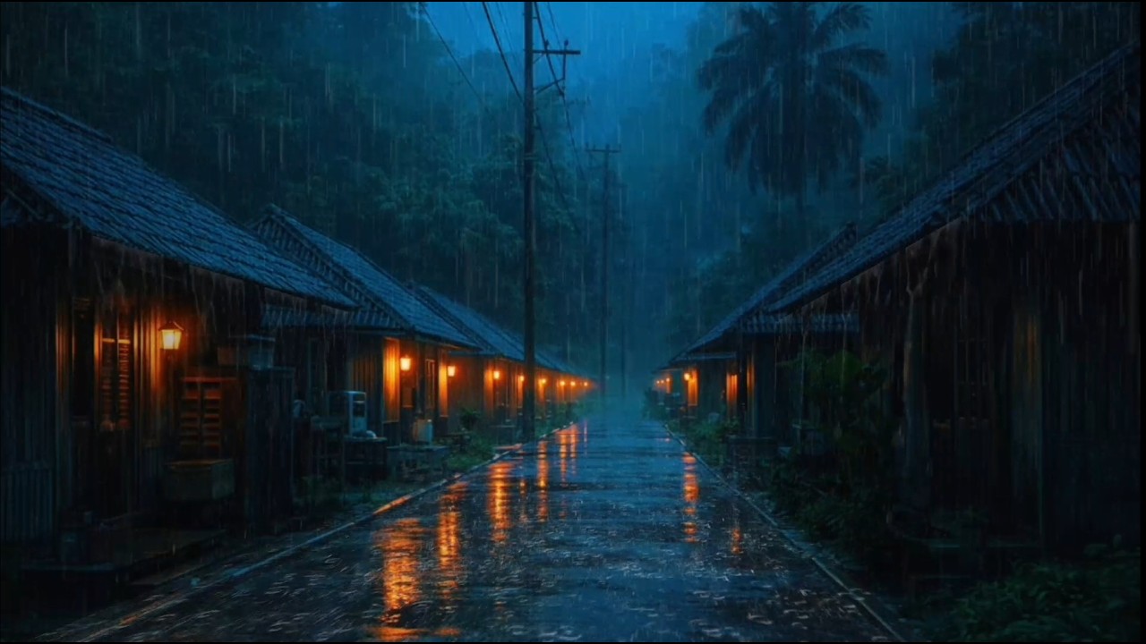 Relaxing Heavy Rain & Thunder Sounds For Deep Sleep |Soothing Thunderstorm For Sleeping & Relaxation