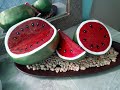 Sandia  como hacer Tus piezas decorativas fácil con cartón DIY