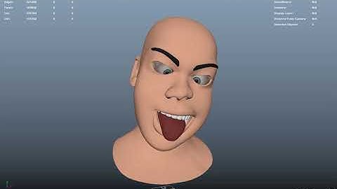Facial Expressions Rigging and Animation in Maya
