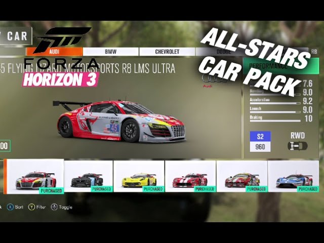 HORIZON 3 Ultimate Edition Car Pack - Motorsport All-Stars - YouTube