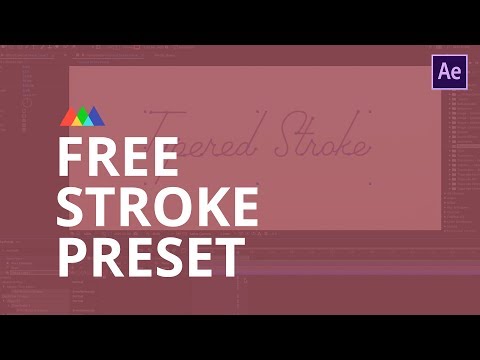 Free Tapered Stroke Preset for After Effects