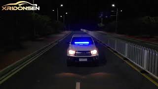 XRIDONSEN 35 inch Blue Emergency Lights for Police Firefighter Ambulance Vehicles Trucks